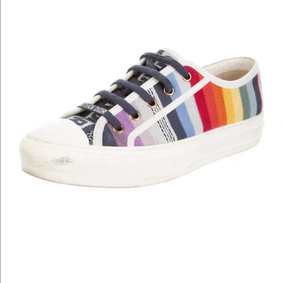 Dior Walk'n'Dior rainbow sneakers shoes size 37 with box and